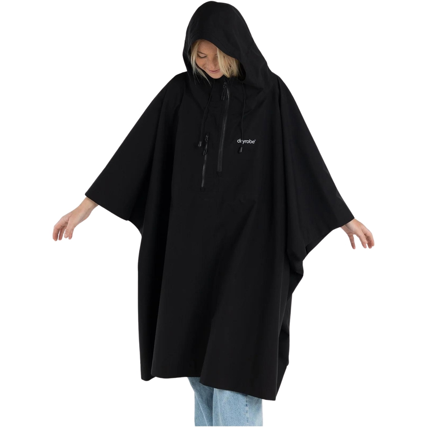 2026 Dryrobe Waterproof Change Robe / Poncho DRWCRP - Black